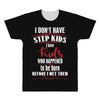 step kids white letter All Over Men's T-shirt
