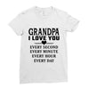 I Love You Grandpa Ladies Fitted T-Shirt