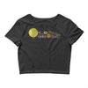 planetary chatter vectorized Crop Top