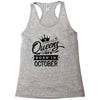 Queens Are Born In October Racerback Tank