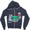 beer pong Zipper Hoodie