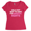 girls just want to have fundamental rights Women's Triblend Scoop T-shirt