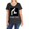 game over baby Ladies Curvy T-Shirt