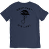 drop fast die last back V-Neck Tee