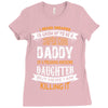 Super Cool Daddy Of A Freaking Awesome Daughter Ladies Fitted T-Shirt