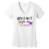 you can't scare me i'm a mother Women's V-Neck T-Shirt