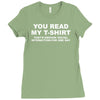 you read my t shirt Ladies Fitted T-Shirt