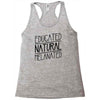 educated, natural, melanated Racerback Tank