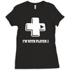 i'm with player two Ladies Fitted T-Shirt