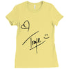 troye sivan signature Ladies Fitted T-Shirt
