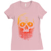 skull gradient Ladies Fitted T-Shirt