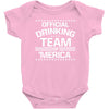official drinking team 'merica Baby Onesie