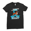 boxers support prostate cancer awareness Ladies Fitted T-Shirt