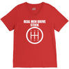 real men drive stick V-Neck Tee