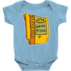 old school gaming king Baby Onesie