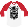 samurai skull 3/4 Sleeve Shirt