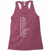 beard length chart funny professor grandpa mustache humor Racerback Tank