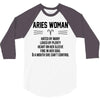 Aries Woman 3/4 Sleeve Shirt