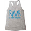 rawr (i'm a dinosaur) Racerback Tank