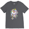 flying rainbow skull island V-Neck Tee