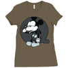 mickey mouse suicide Ladies Fitted T-Shirt
