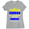 proud dad nurse Ladies Fitted T-Shirt
