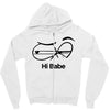 Hi Babe Zipper Hoodie