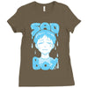 sad boy Ladies Fitted T-Shirt