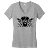 black beard Women's V-Neck T-Shirt