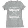 i don't need a license to carry my 9mm Ladies Fitted T-Shirt