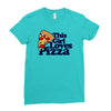 this girl loves pizza Ladies Fitted T-Shirt