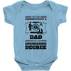 Never Underestimate A Dad With An Engineering Degree Baby Onesie
