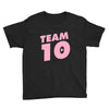 team 10 light pink Youth Tee