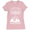 I Don't Need Therapy Just to Go Snowmobiling Ladies Fitted T-Shirt