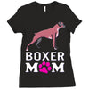 love boxer dog mom funny Ladies Fitted T-Shirt