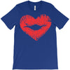 lip print heart T-Shirt
