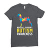 boxers support autism awareness Ladies Fitted T-Shirt