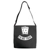 i'd hit that black jack Adjustable Strap Totes