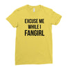 excuse me while i fangirl Ladies Fitted T-Shirt