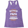 Super Cool Papa Of A Freaking Awesome Granddaughter Racerback Tank