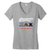 basements and kittens Women's V-Neck T-Shirt