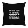 missed shots Throw Pillow