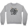 crazy rabbit lady Crewneck Sweatshirt