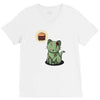 zombie cat V-Neck Tee