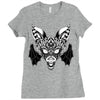 bat ornate Ladies Fitted T-Shirt