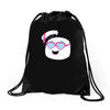 marshmallow love Drawstring Bags