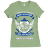 navy veteran 2 Ladies Fitted T-Shirt