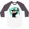 mo hawk ninja 3/4 Sleeve Shirt
