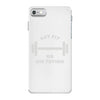 clever gym pun iPhone 7 Case