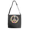 peace Adjustable Strap Totes